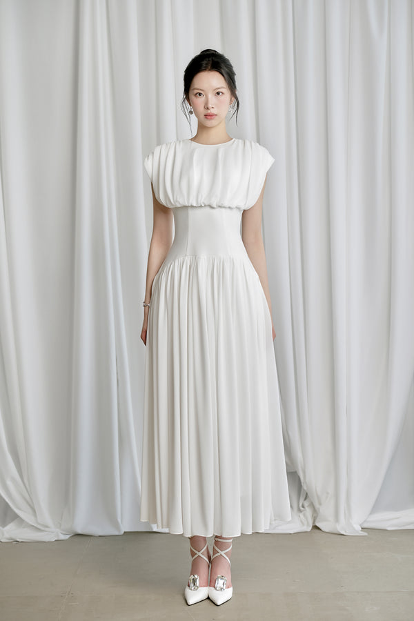 Rani Pleated Midi Dress